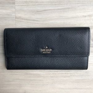 NWOT Kate Spade Black Leather Wallet